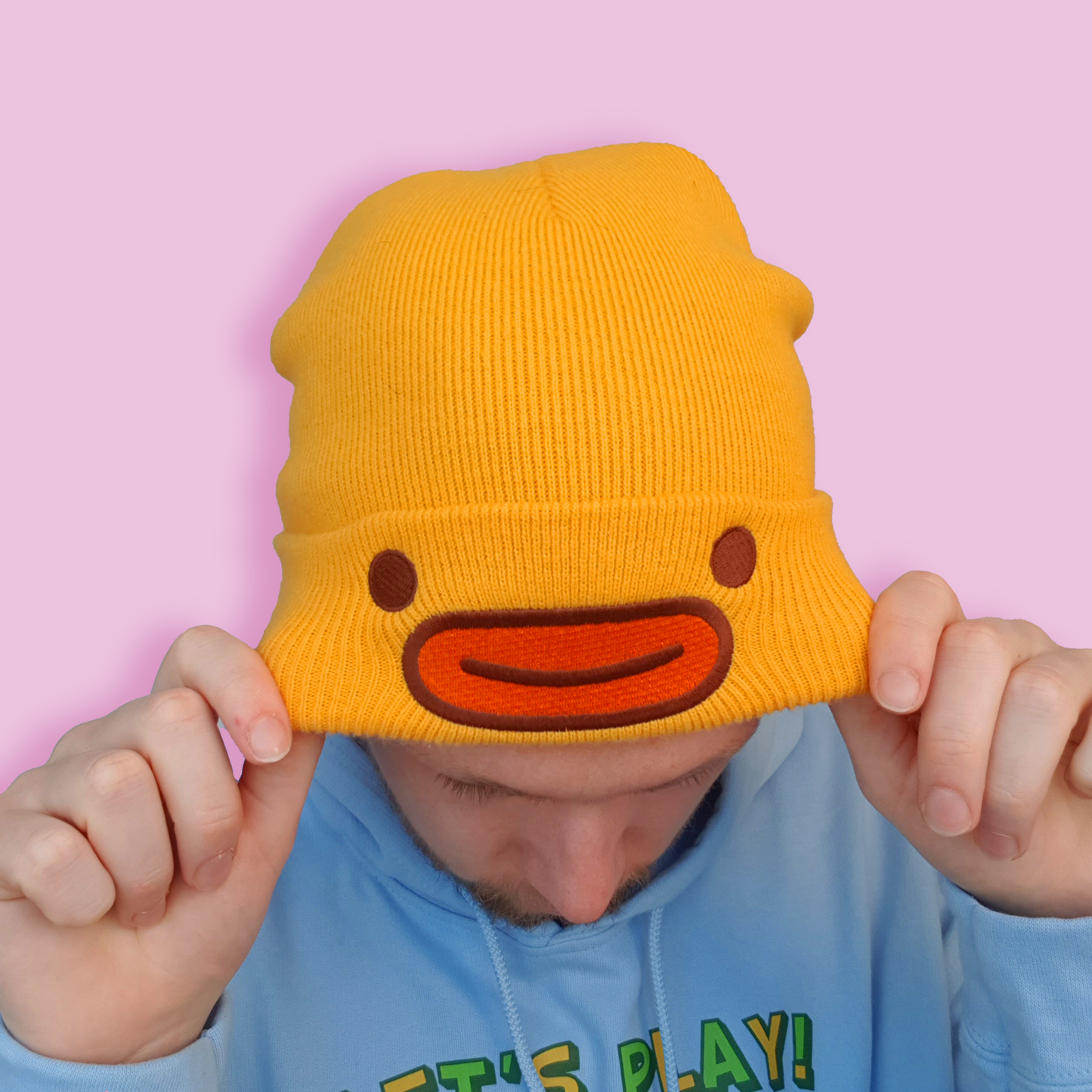 Gwok Duck Beanie Hat - Yellow