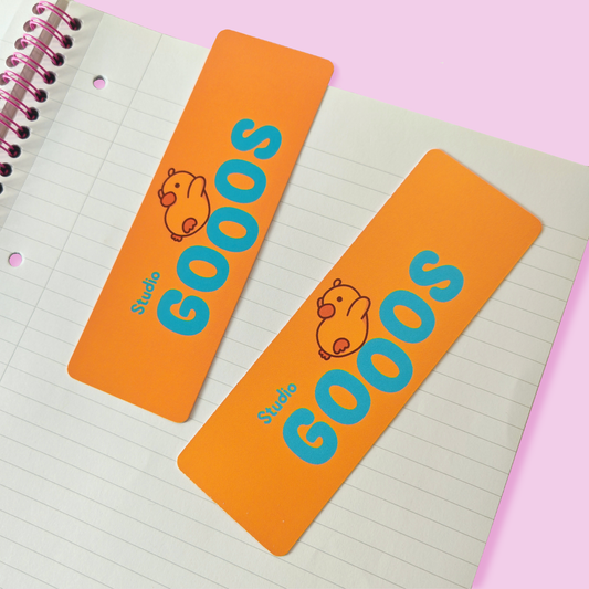 Studio GOOOS Logo - Double Sided Bookmark