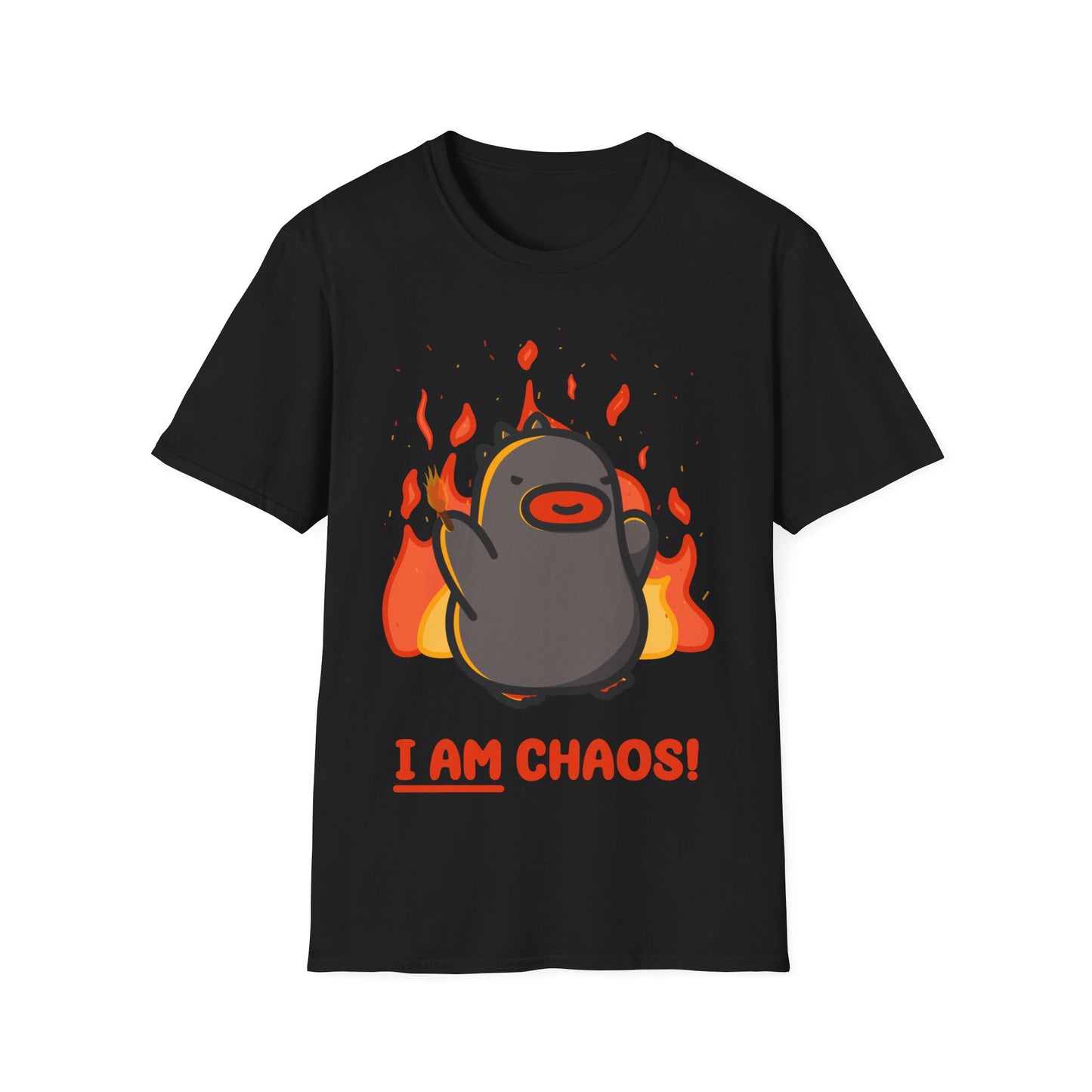 I Am Chaos - Black Unisex T-shirt