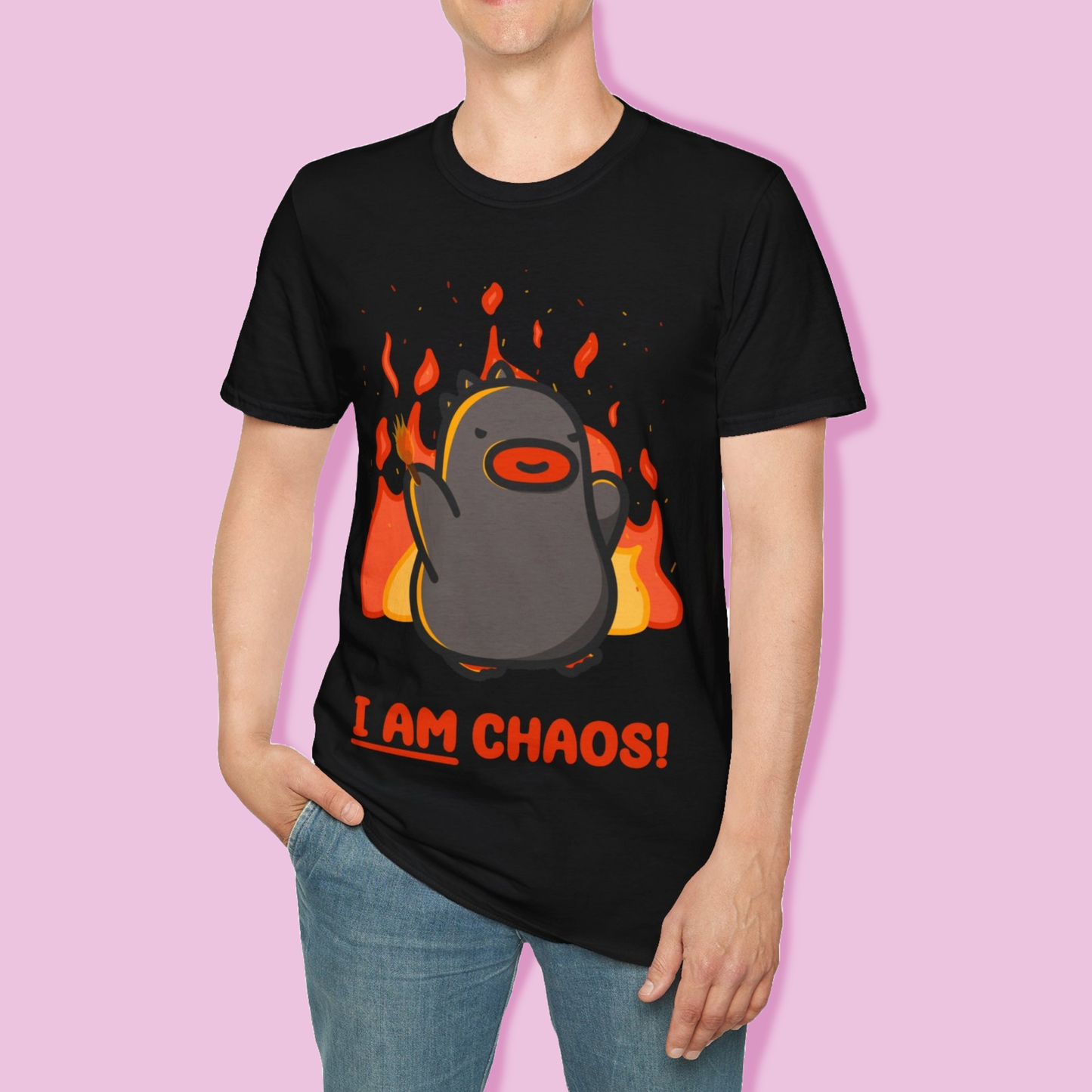 I Am Chaos - Black Unisex T-shirt