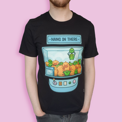 "Hang in there" Unisex Black T-Shirt