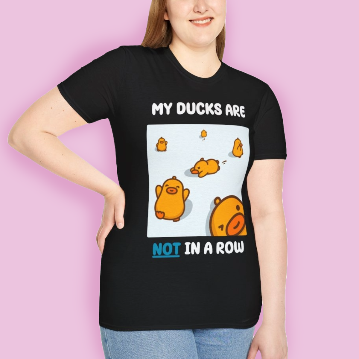None of my Ducks are in a Row - Unisex Black T-shirt