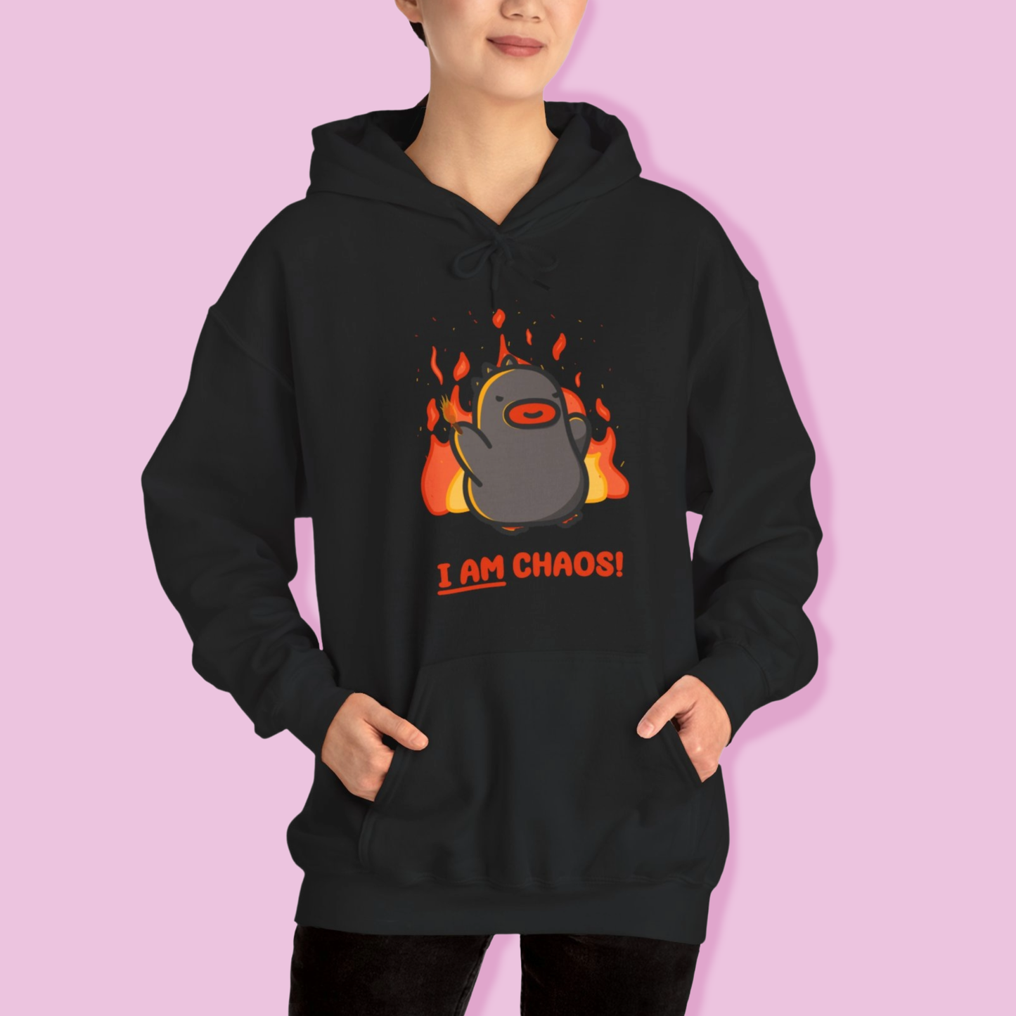 I am Chaos - Black Unisex Hoodie