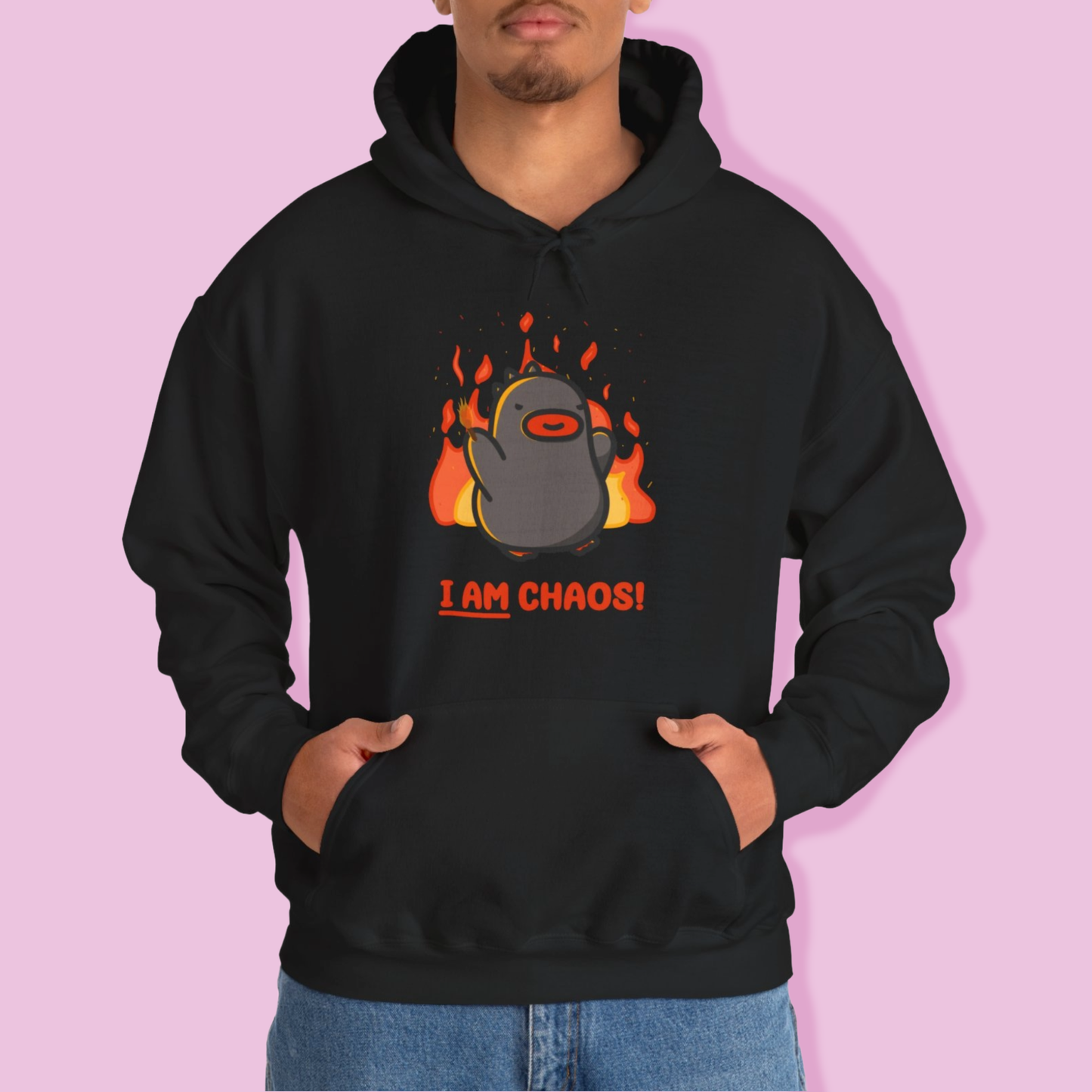 I am Chaos - Black Unisex Hoodie